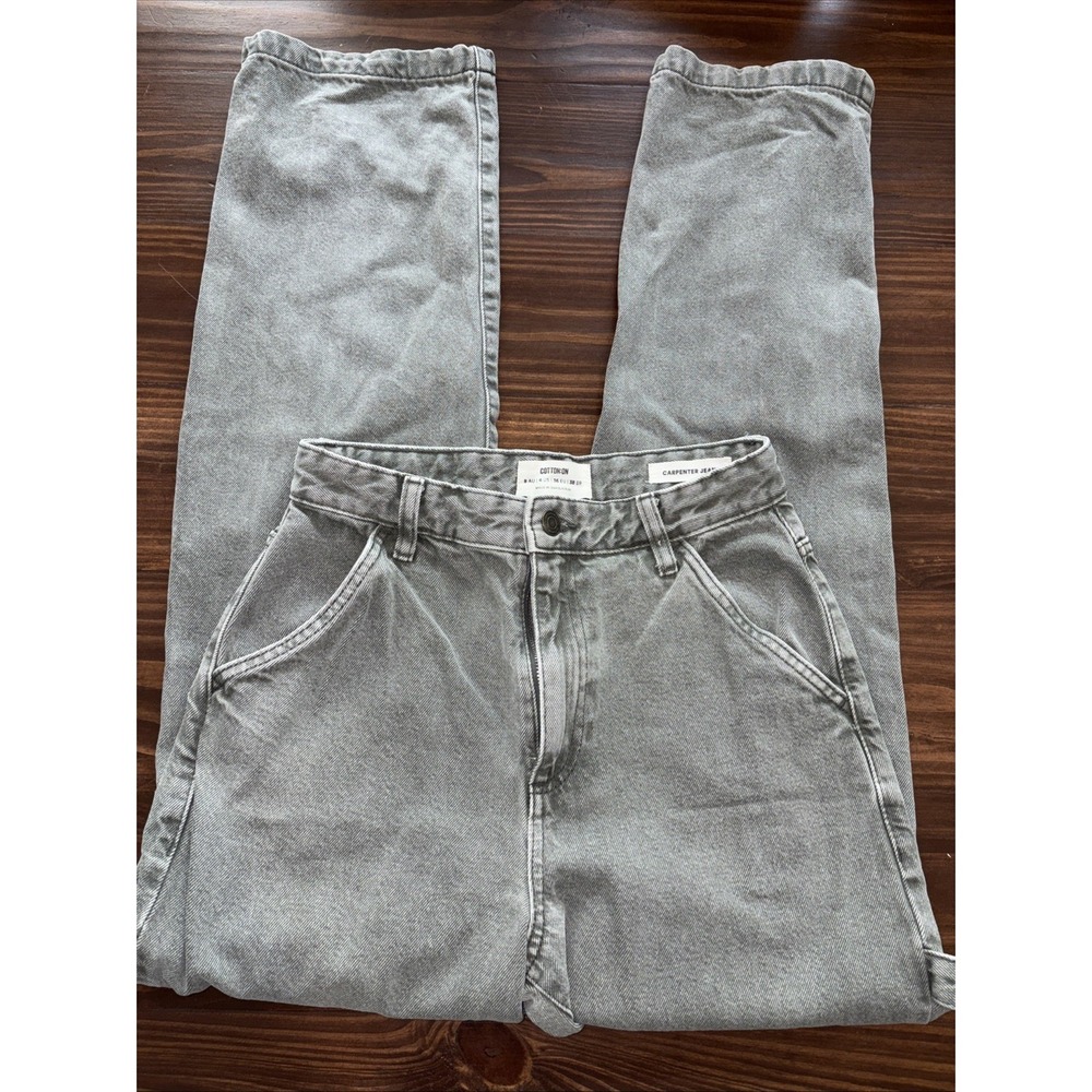 COTTON ON Carpenter Jeans Light Green Women's 4 Straight Leg